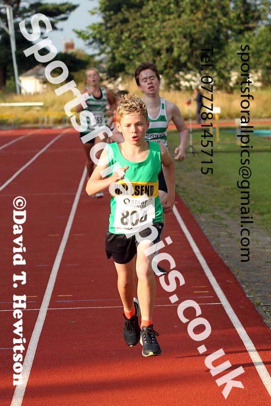 800 metres, 2021 North East Grand Prix 6, Monkton, Wednesday, August 4th. Photo: David T. Hewitson/Sports for All Pics